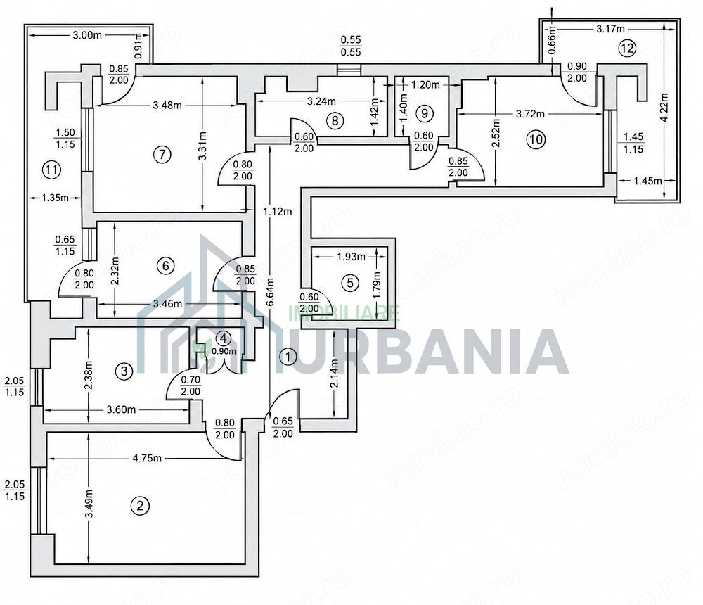 Apartament 4 camere, decomandat, zona Dacia (Bulevard), Iași - Poză 10