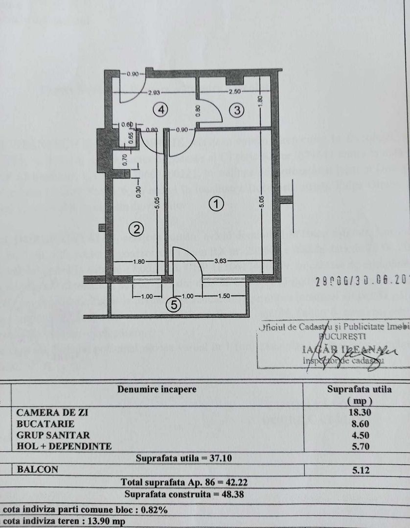 Garsoniera ANL Brâncuși lângă Centrul medical Brâncuși 42mp Etaj1/4 - Poză 8