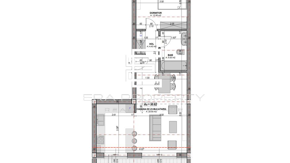 Apartament 2 camere 51 mp, zona Industrial Vest – Sibiu - Schiță 12