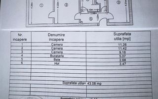 52.5oo euro, NEGOCIABIL, 3 camere, etaj 3 Micro19 - Poză 3