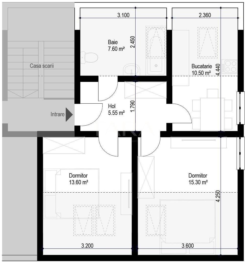 Apartament 2 camere, zona Buna Ziua - Poză 8