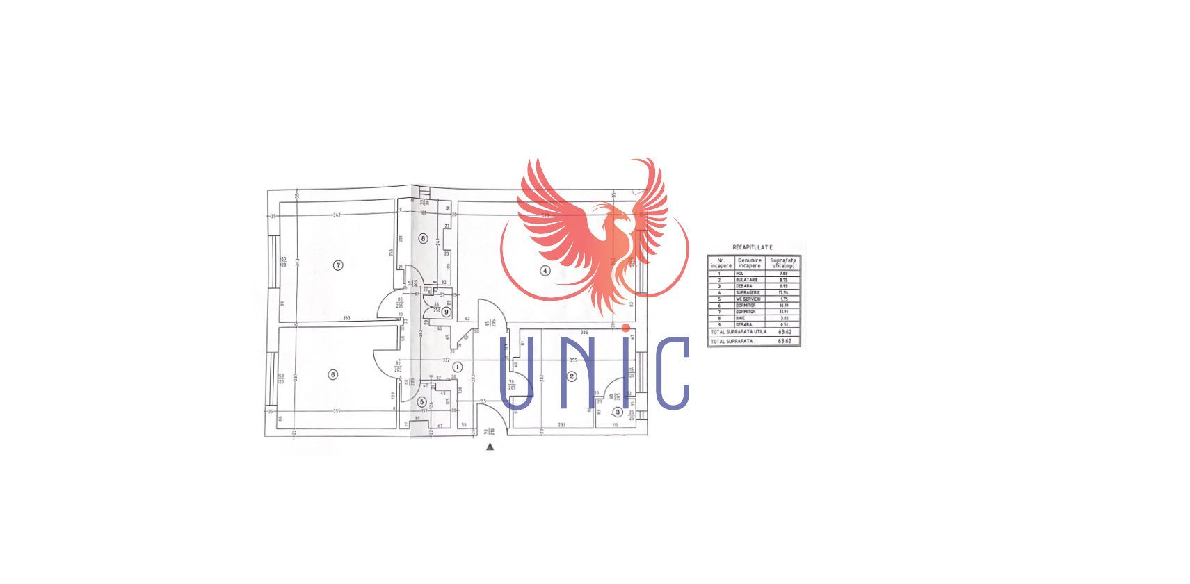 Apartament 3 camere Brazda Blvd Dacia - Schiță 7