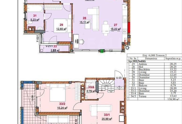 Vânzare, penthouse, 3 camere, str. Nicolae Milescu Spătaru, Ciocana - Poză 3