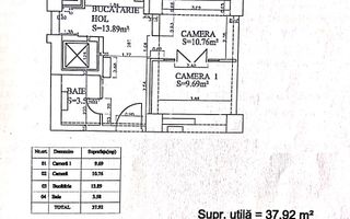 Garsonieră spațioasă Bd. Unirii | Etaj 5/8 | Pază | Vedere liniștită | - Schiță 15