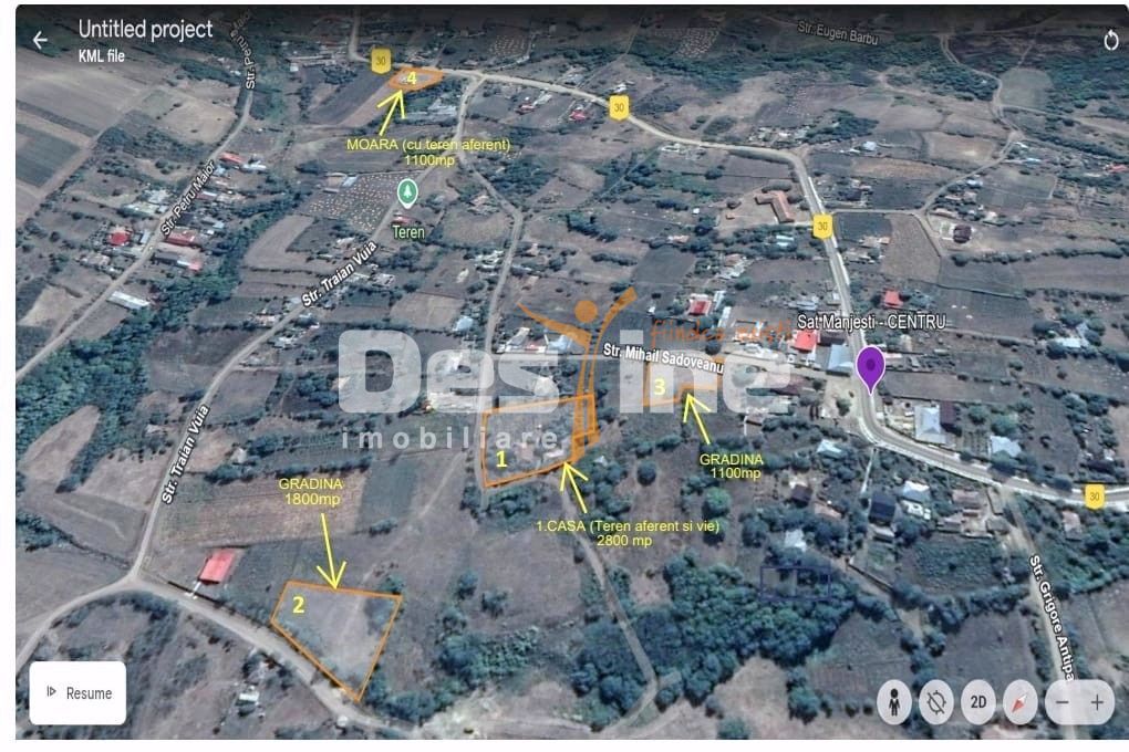 Domeniu complet: moara, casa batraneasca si terenuri  in Manjesti, Vaslui - Poză 3
