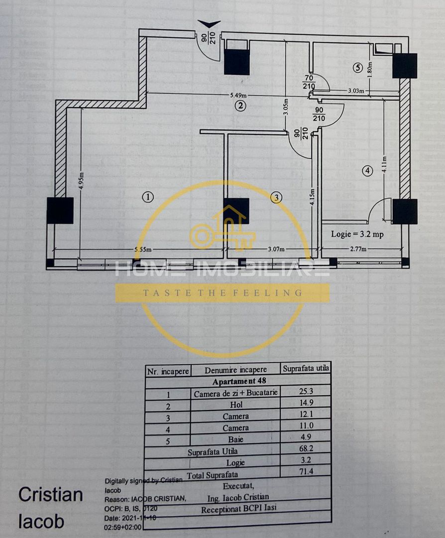 Apartament 3 Camere -72MP/Etaj 4 din 11 Mobilat & Utilat// - Cartier Visoianu! - Poză 7