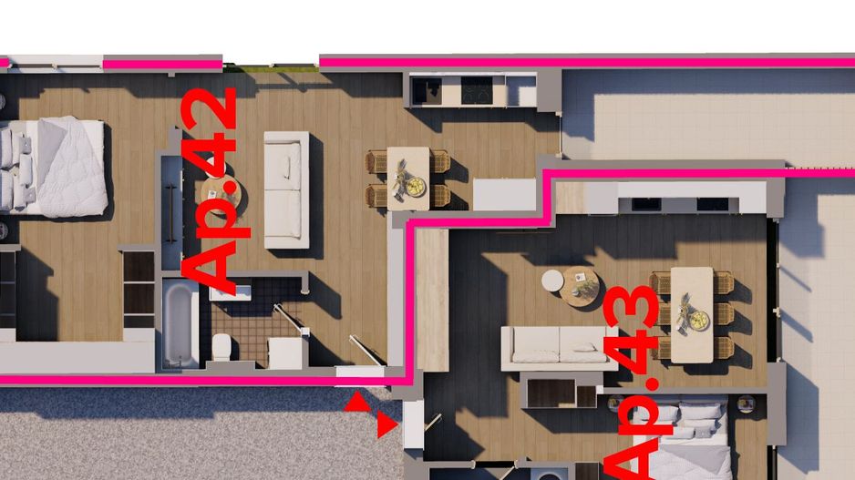 Penthouse cu terasă de 12 mp și parcare / ARED City - Poză 2