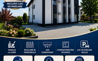 Apartament cu 2 camere, etaj 1, bloc NOU, VASLUI zona NORD, plata în RATE; - Poză 1