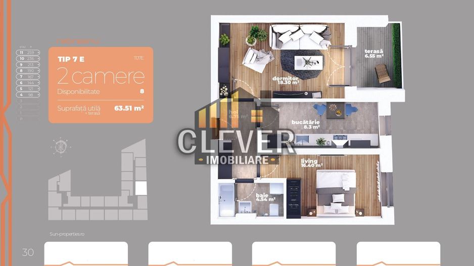 Apartament 2 Camere-Decomandat-Suprafata Generoasa-Titan - Poză 1