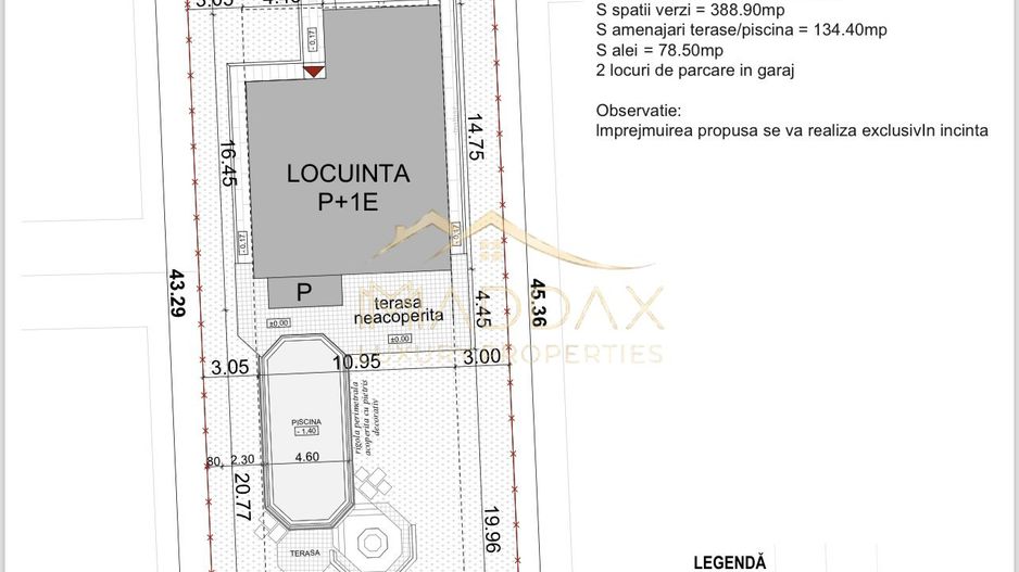 Vila Exclusivista *296mpc* / 753 mp teren + piscina si fire-pit / Balotesti - Schiță 61