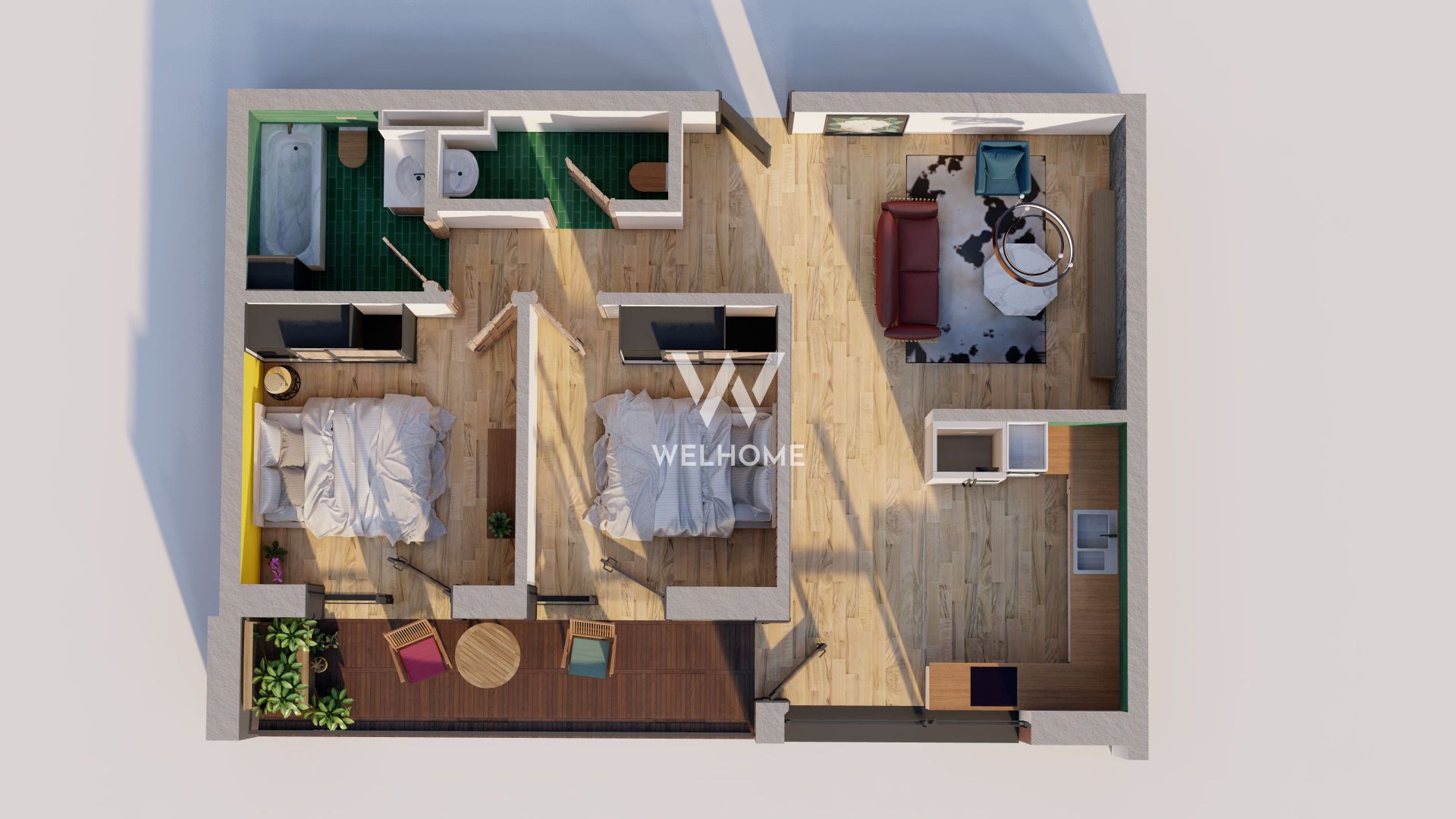 Apartament 3 camere, garaj si boxa - Sibiu central - Poză 6