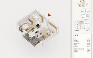 Astorium Boutique 2 camere Pallady, Metrou 8 min | Comision 0% - Poză 11