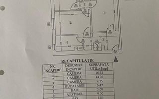 Apartament 3 camere – Colentina, 65 mp utili, renovat, gata de mutare - Schiță 16