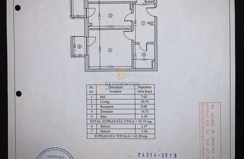 Apartament 2 camere premium, Parcare inclusa, Kristal Metalurgiei - Schiță 11