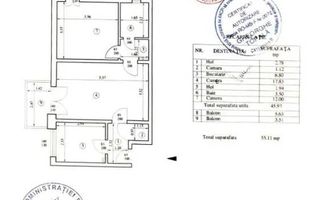 Apartament 2 camere 2 balcoane - Schiță 10