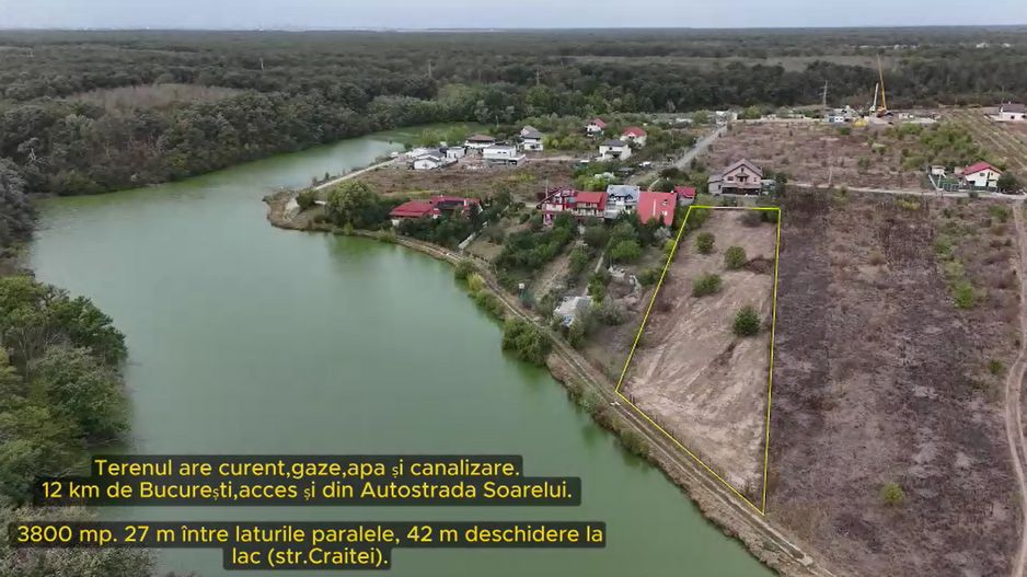 Teren Intravilan de vanzare 3778 mp Branesti Strada Violetelor - Poză 2