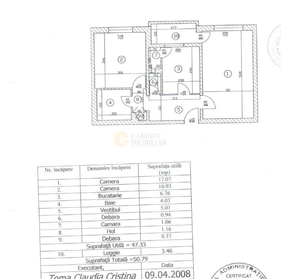 2 camere | 50mp | 1981 |  Centrala | Gorjului-Veteranilor - Poză 5