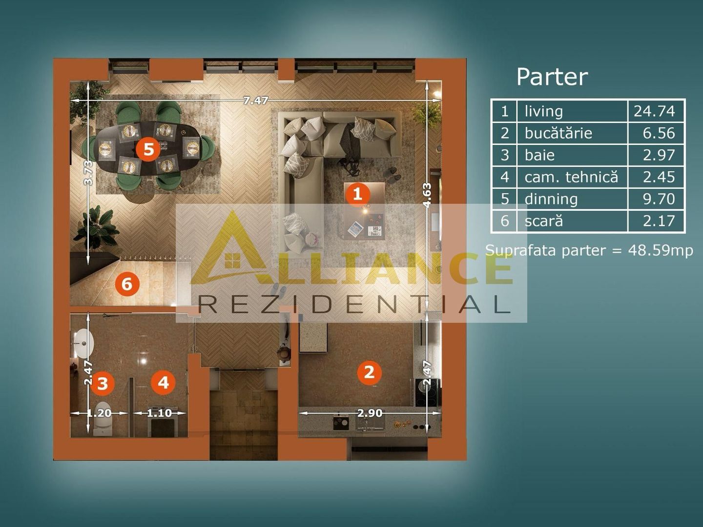 Casa Tip Duplex P+1+M - 5 camere - 4 bai 180 MPU - Teren - 190 MP - Poză 19