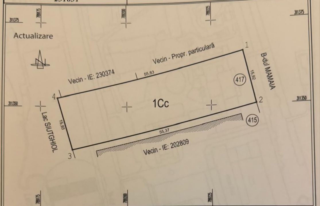 Teren 855 mp Mamaia – zona Iaki, deschidere 16 m la B-dul Mamaia și lac - Poză 2