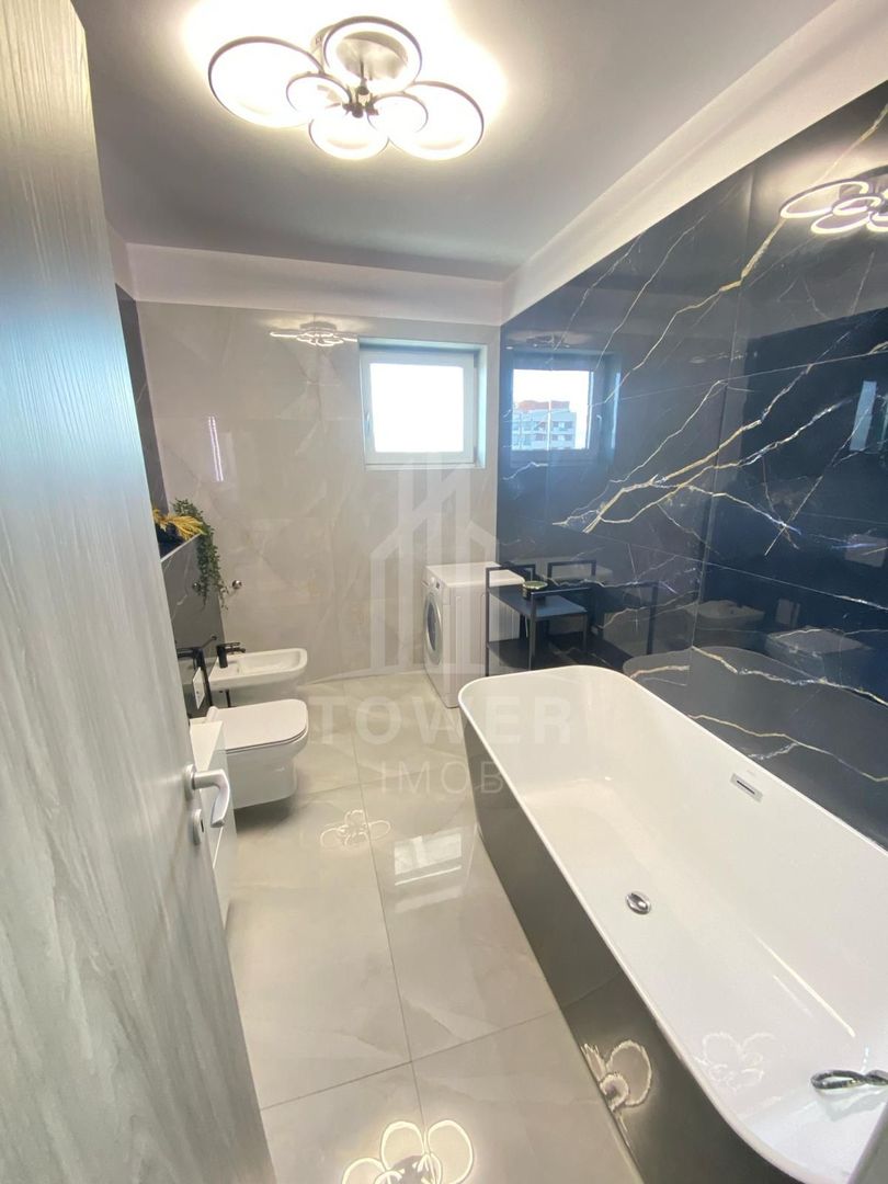 Penthouse de închiriat 3 camere, terasa 110mp, jacuzzi | Nord - Poză 13