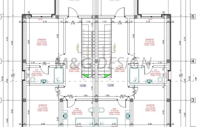Vand duplex P+E 120mp 3 bai 4 dormitoare Mosnita Noua - Poză 4