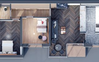 Apartament 3 camere - Zona Marriott - Schiță 14