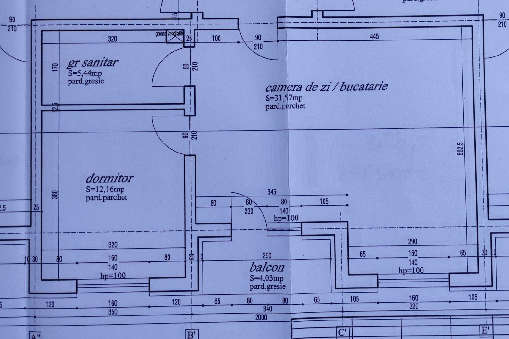 Apartament 2 camere mobilat si loc de parcare in Tractorul - Schiță 19
