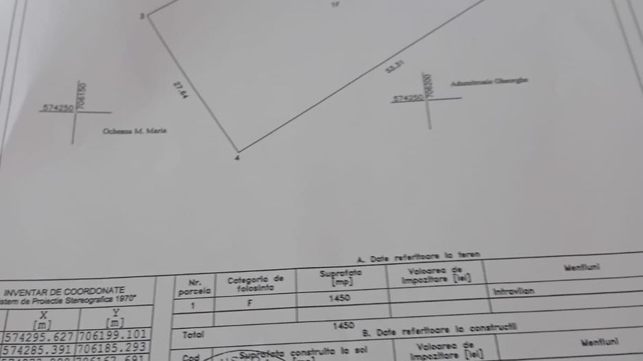 TEREN INTRAVILAN 1450 mp, zona BRODOC; - Poză 1