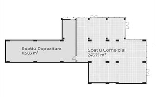 Spațiu comercial de vânzare Gheorgheni Iulius Mall 359 mp parter - Poză 1
