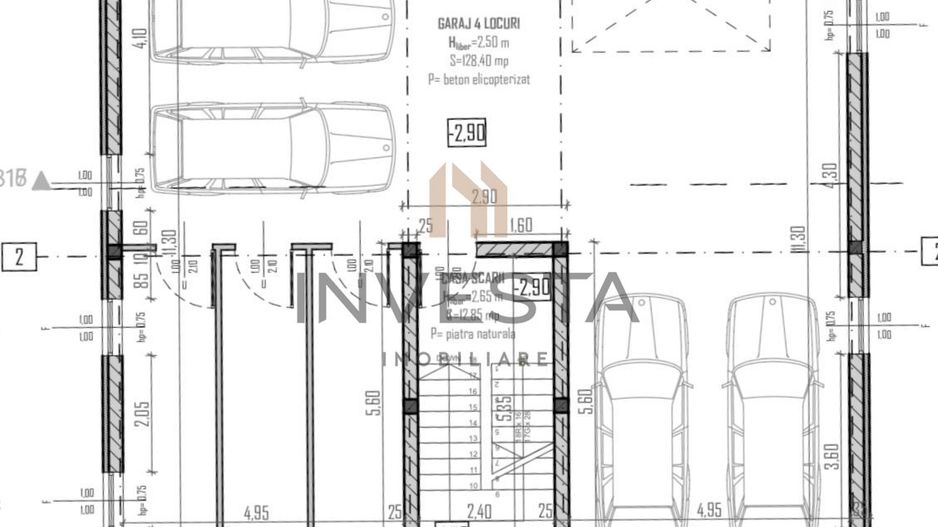 Apartament 4 camere,  121 mp,  in imobil tip vila! - Schiță 3