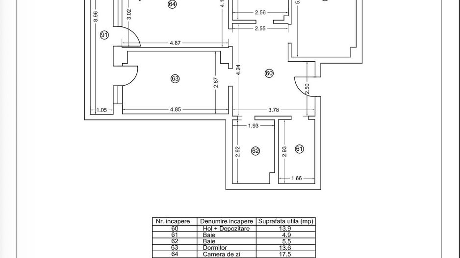 Tomis Nord - Vanzare apartament decomandat cu 3 camere, bloc nou. - Poză 21