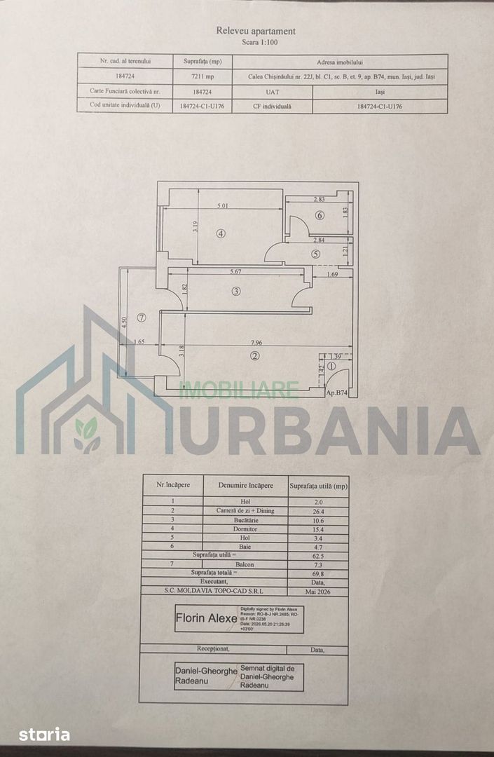 Apartament 2 camere deosebit, prima închiriere, Silk District, Iași - Poză 14