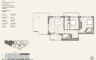 Apartament 3 camere, 2 bai, 2 terase + balcon - Poză 2