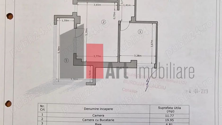 Apartment 2 camere de vanzare pe Tineretului - Poză 11