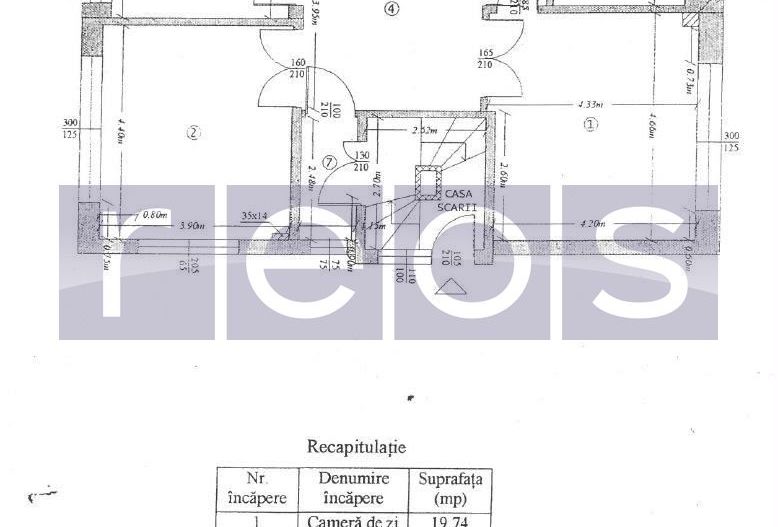 VANZARE 3 CAMERE | PRIMAVERII | PARTER INALT | IDEAL LOCUINTA / BIROU | 2 BOXE - Schiță 14