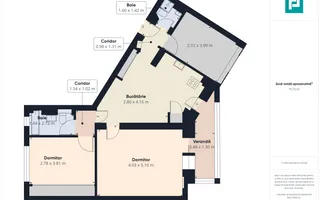 Apartament 3 camere, etajul 1, zona Alfa - Poză 12