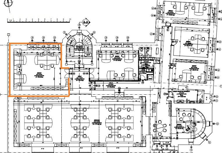 Zero comision, parter 20mp birou ultracentral Romana, 12' metrou - Schiță 7