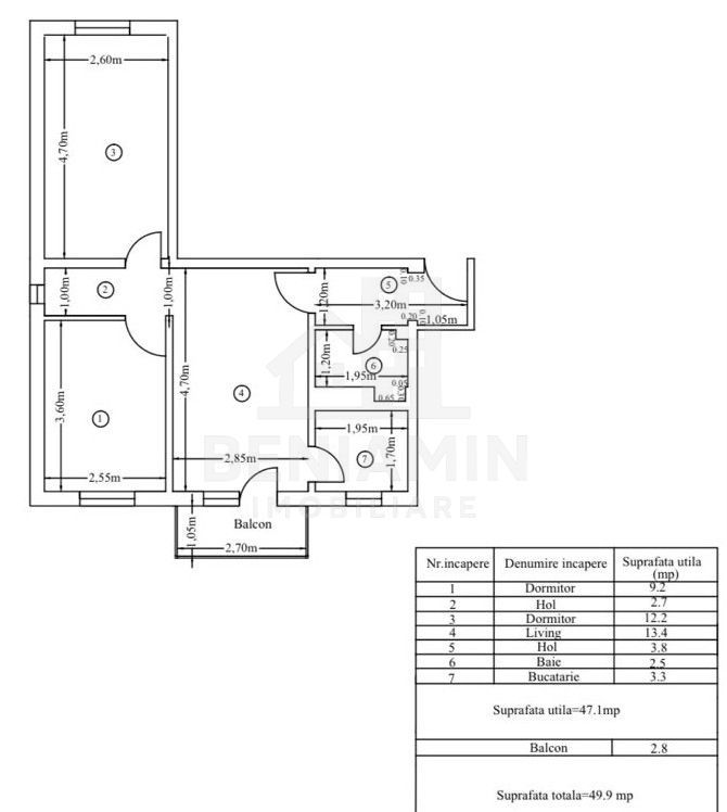 3Camere-Etaj1-Vedere Blaterala-Teava De Gaze-Craiovita-Zona Materna - Schiță 7
