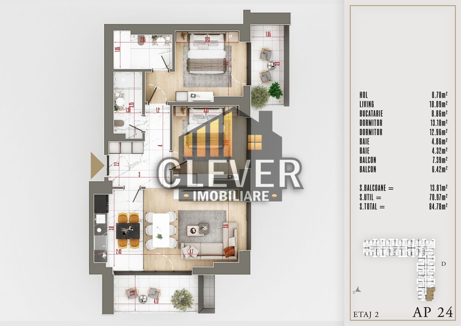 Bloc Premium Apartament Superb 3 Camere Direct Dezvoltator - Poză 1