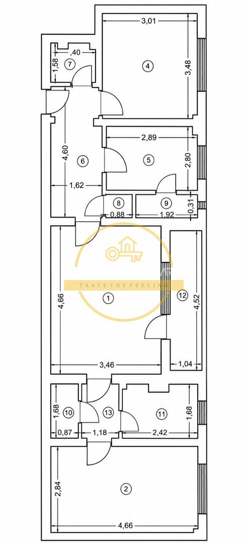 🏠Apartament 3 cam, 70MP, etaj 3 // 📍Tătărași - Stejar - Poză 12
