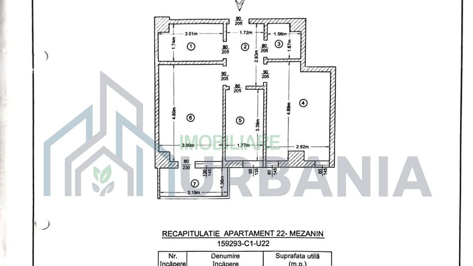 Apartament 2 camere decomandat, etaj mezanin, str. Nae Ionescu nr. 2, zona Lidl Bucium, Iași - Poză 1