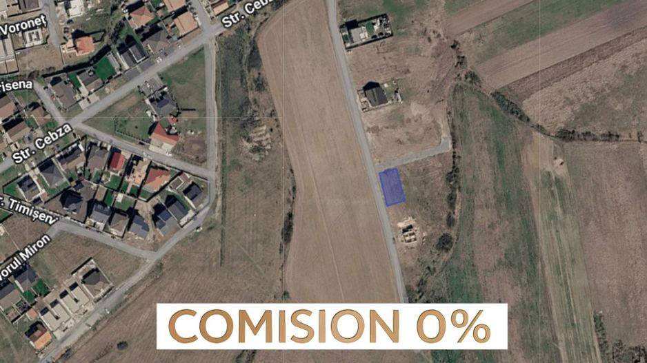 COMISION 0% | Teren colt 684 mp | 2 fronturi stradale | Mosnita - Poză 1