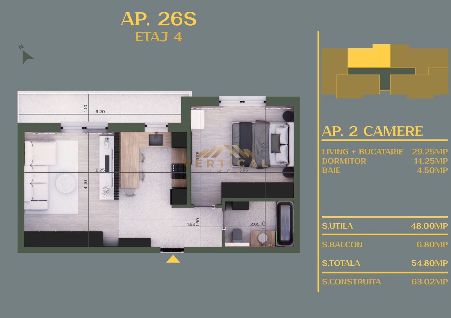 Apartament 2 camere - comuna Berceni - Poză 15