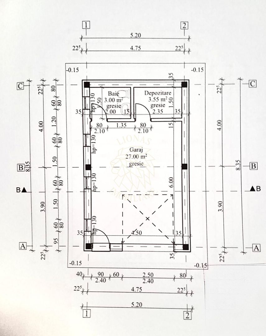 Proiect Casa 5 camere+garaj la rosu 44 mp-teren 553mp-Holboca - Poză 6