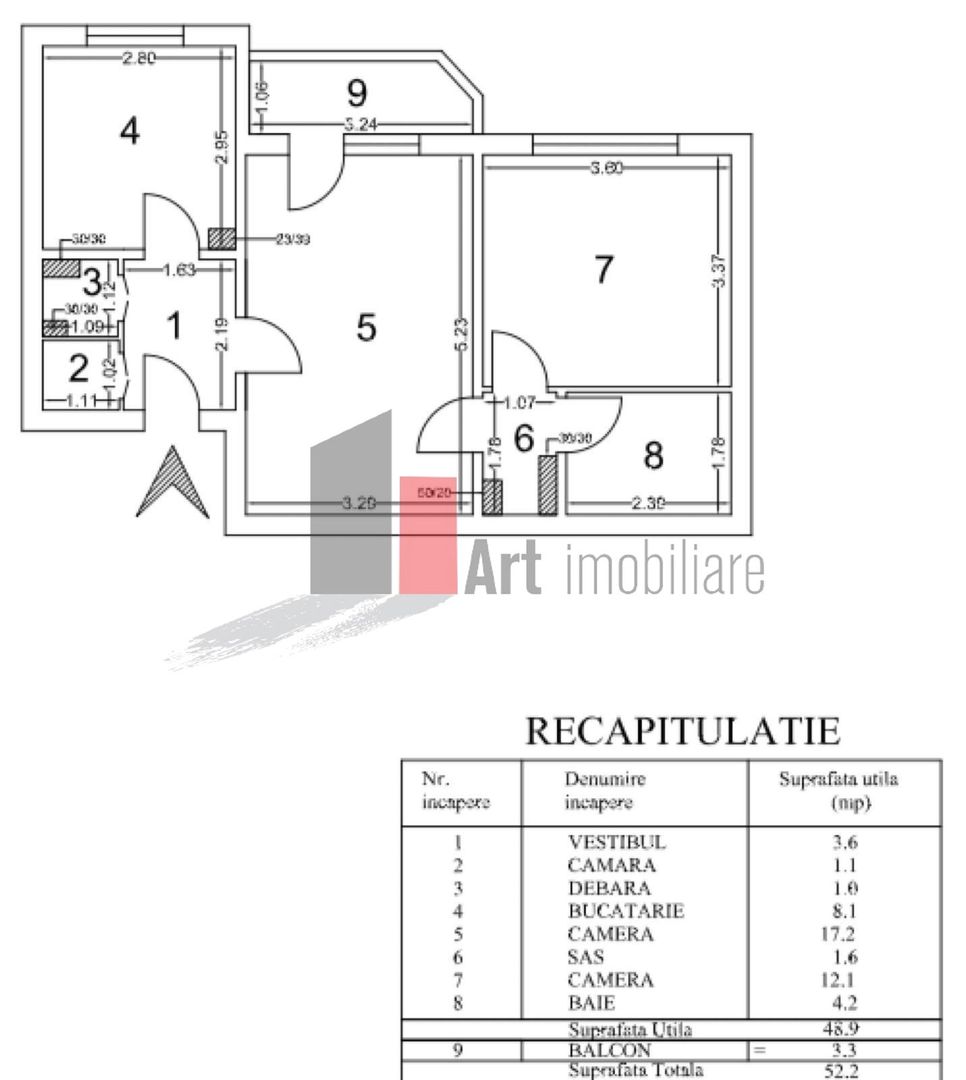 APARTAMENT DE 2 CAMERE - Poză 8