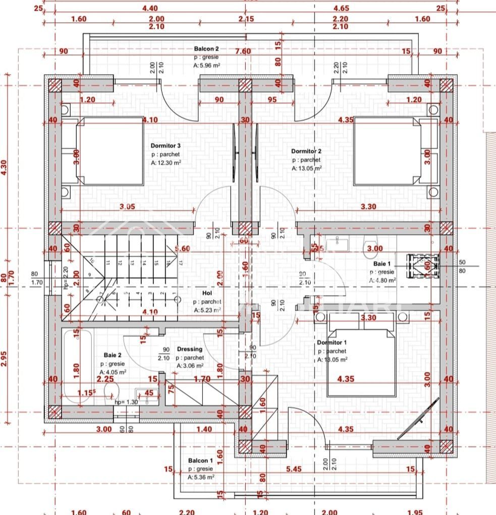 Casa Individuala cu 5 camere si 500 mp de curte, in Selimbar - Schiță 14