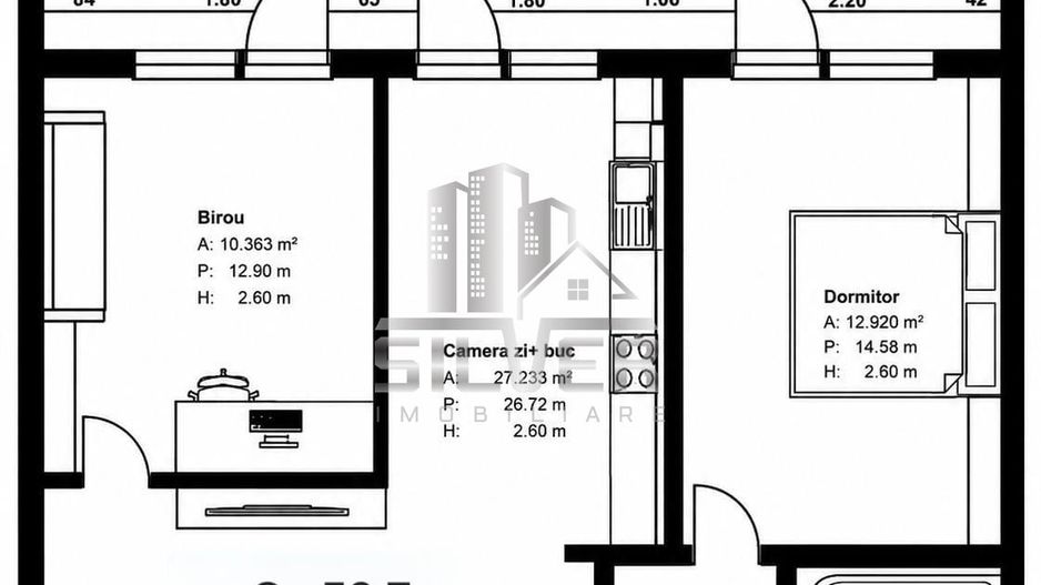 Apartamente cu 3 camere/60-63mp/TERASE 24-52mp/IMOBIL NZEB/TVA INCLUS. - Poză 4