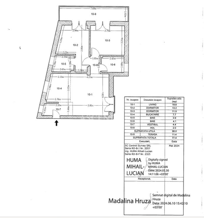 Apartament 3 camere nou | 77,4 mp | Terasă | Giurgiului | 2024 - Poză 27