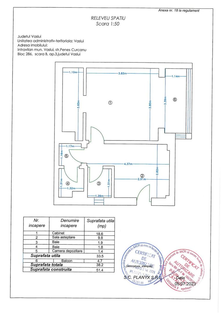 SPAȚIU COMERCIAL - Ap.artament 1 cameră, VASLUI - zona TRAIAN - AUTOMOMENT; - Poză 15