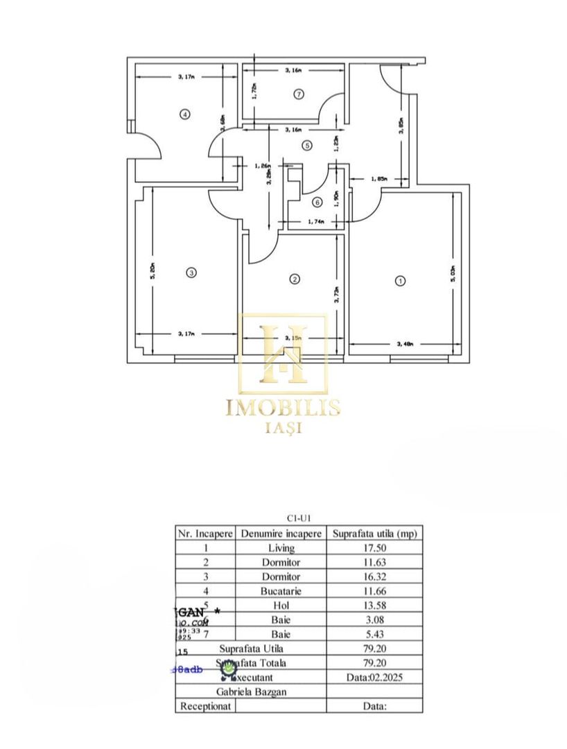 INTABULAT! Ap. 3 camere, decomandat+loc de parcare -130000 euro-BUCIUM - Poză 8